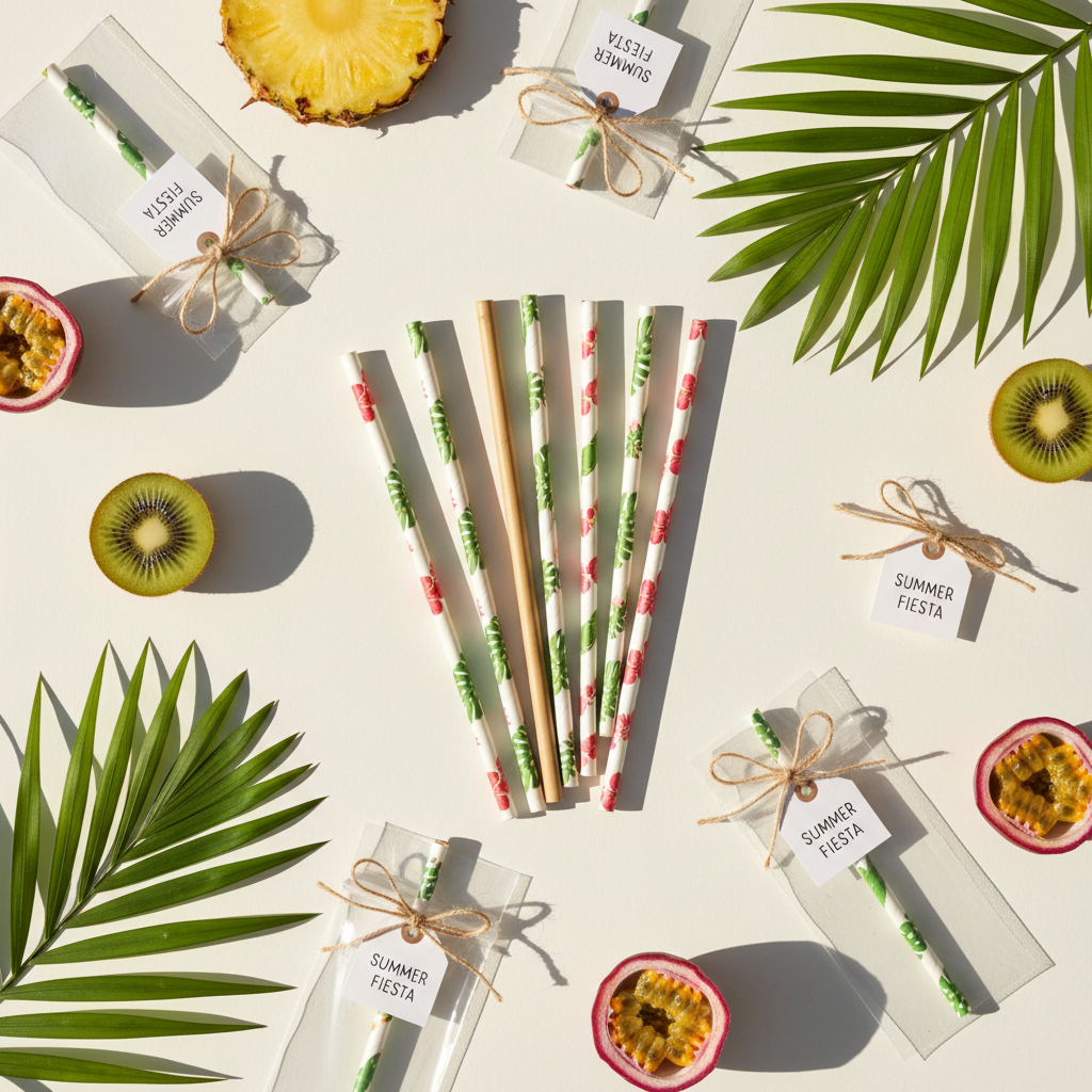 From Plain Party Bag to Tropical Treasure: A Step-by-Step Straw Favor Guide for Pool Party Hosts