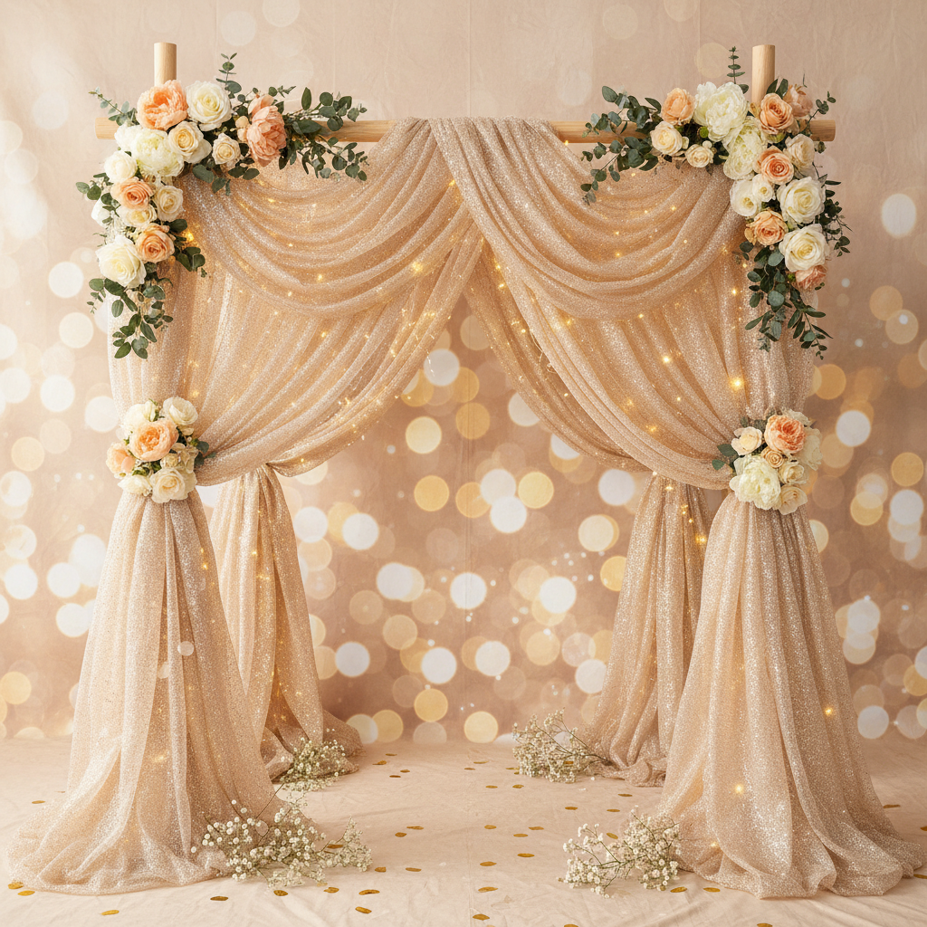 Glitter Tulle Rolls Wedding Decoration Ideas: Sizing Decoded: How to Pick the Right Width and Yardage for Ceremony Arches, Reception Tables, and Tutu Skirt Favors