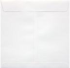 LUXPaper Square Invitation Envelopes | Peel & Press | 8" x 8" | White | 70lb. Text | 50 Qty