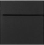 LUXPaper Square Invitation Envelopes | Peel & Press | 4" x 4" | Midnight Black | 80lb. Text | 50 Qty