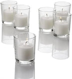 WGV Tea Light Votive Candle Holder 2x2.4, Clear Tiny Utility Cylinder Glass Vase, Small Planter Terrarium for Home Accent Decor, 1 Pc