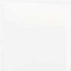 LUXPaper Square Invitation Envelopes | 9 1/2" x 9 1/2" | Clear Translucent | 30lb. Text | 50 Qty