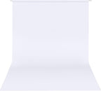 HEMMOTOP White Photography Backdrop, 10x8 ft White Photo Backdrops Background Curtain for Photoshoot, Video Recording, Photographic Studio, Picture, Party, Photos, Product (Backdrop only)
