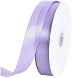 TONIFUL 1 Inch x 100yds Light Purple Satin Ribbon, Thin Solid Color Satin Ribbon for Gift Wrapping, Crafts, Wedding Party Decoration, Invitation Cards, Floral Bouquets, Christmas Halloween