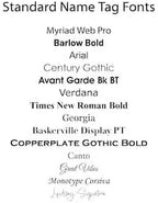 Custom Engraved Name Tag 1" x 3" Personalized Badge Magnetic or Pin Backing Made in The USA by Gem Awards (Gold)