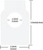 100PCS Wine Bottle Tags –Paper Hanging Cellar Labels for Bottle Neck, Double-Sided Writable Gift Tags for Wine Racks, Champagne & Homebrew Organization (White)