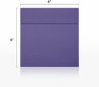 6 x 6 Square Envelopes - Wisteria Purple (50 Qty.)