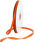 TONIFUL 3/8 Inch x 100yds Orange Satin Ribbon Thin Solid Fabric Ribbons for Gift Wrapping Floral Balloons Craft Sewing Party Wedding Popsicles Decoration Valentine's Day Bouquet Thanksgiving
