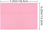 A7 Invitation Envelopes - Peel & Press - 24lb Heavy Duty Envelopes for Wedding Baby Shower Birthday Invitations - 5 1/4" x 7 1/4" (Pastel Pink, 100)