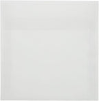 LUXPaper Square Invitation Envelopes | Peel & Press | 6 1/2" x 6 1/2" | Clear Translucent | 30lb. Text | 50 Qty
