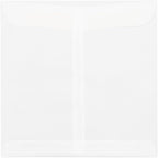 LUXPaper Square Invitation Envelopes | 9 1/2" x 9 1/2" | Clear Translucent | 30lb. Text | 50 Qty