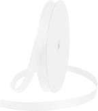 5/8" X 100 Yards White Grosgrain Ribbon, Premium Grosgrain Ribbon for Sewing, Gift Wrapping, Bow Making, Wedding Decor, Wrapping and More (White)