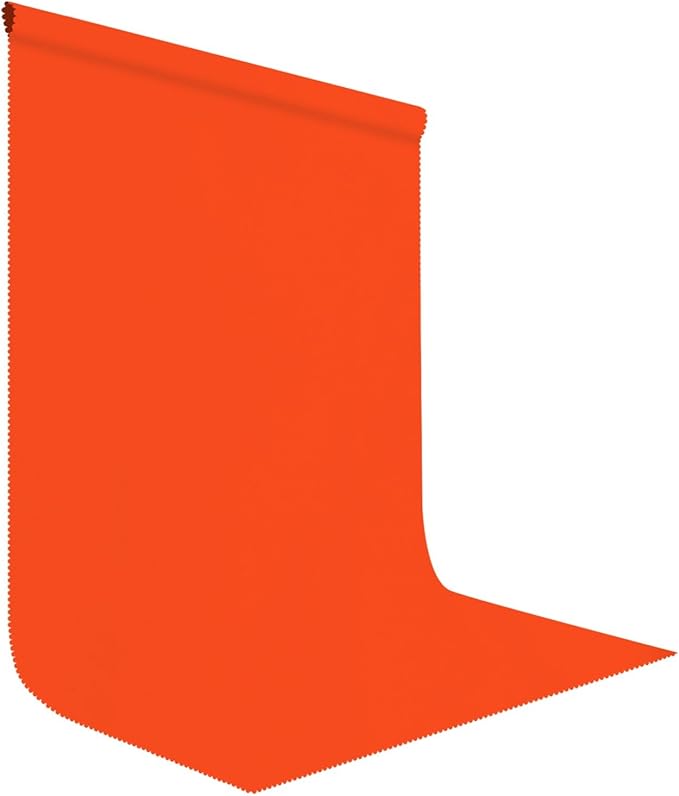 10x20FT Large Orange Screen Backdrop for Photography Solid Color Photoshoot Background High Density Portrait Screen for TV Recording Photo Video Studio Art Props