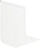 White Screen Backdrop for Photography 6x9ft Zoom Meeting, Game Live Steaming Photo Studio Shooting Props High Density Fabric Background