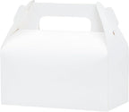 UnicoPak 30 Pack White Gable Treat Boxes Party Favor Boxes for Goodie Snacks Cookie Candy Toys Birthday Party Wedding Shower Holidays 6.5x3.5x4 Inches