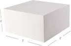 GEFTOL Gift Box 20 Pack 8 x 8 x 4 inches Fold Box Paper Gift Box Bridesmaids Proposal Box for Bridal Birthday Party Christmas（White）