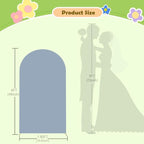 Dusty Blue Arch Cover 4ft Arch Spandex Cover for Metal Arch Backdrop Stand Wedding Arch Backdrop Cover Chiara Wall Covers Balloon Arch Covers Stretchy Bakcdrop for Baby Shower Wedding Decor