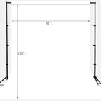 Solid Photography Backdrop Background Chromakey Muslin Portrait Background Screen for Photo Video Studio… (White, 8x10ft)
