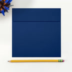 LUXPaper Square Invitation Envelopes | Peel & Press | 6" x 6" | Navy Blue | 80lb. Text | 50 Qty