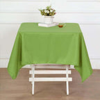 Efavormart 54x54 Lime Green Wholesale Linens Seamless Polyester Square Linen Tablecloth for Wedding Banquet Party Restaurant