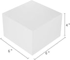 COTOPHER Small Gift Boxes 10 Pack 6x6x4 inches White Gift Boxes with Lids for Gifts, Crafting, Wedding Party Favor, Cupcake Box, Candy, Bridesmaids Proposal Box