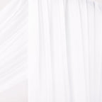 Socomi White Sheer Wedding Arch Draping Fabric 29" x 20Ft 4 Panels Outdoor Curtain Drapes Extra Long for Bridal Baby Shower Ceremony Birthday Party Decor
