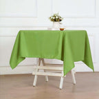 Efavormart 54x54 Lime Green Wholesale Linens Seamless Polyester Square Linen Tablecloth for Wedding Banquet Party Restaurant