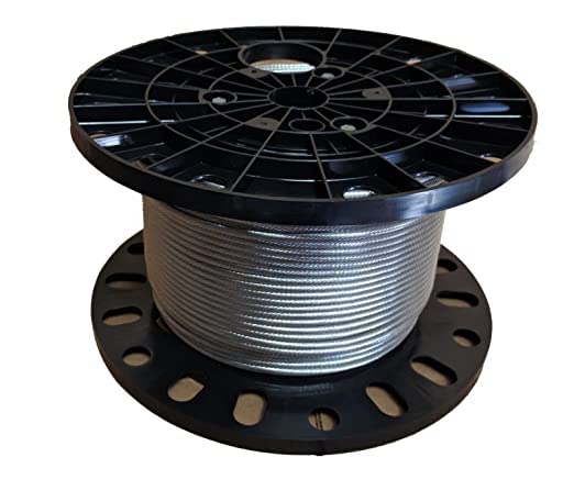 Laureola 1/8" Type-1x19 Grade-316 Stainless Steel Cable Railing Wire Rope - 1000ft
