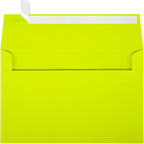 LUXPaper A9 Invitation Envelopes | Peel & Press | 5 3/4" x 8 3/4" | Wasabi Green | 80lb. Text | 50 Qty