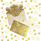 Confetti Star Metallic Foil Confetti Sprinkles for Wedding/Birthday/Festival Party Decorations 1.5OZ(Gold, 24mm&18mm)