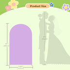 Wedding Arch Cover - Lavender Spandex Arch Backdrop for Stand - Double Sided - Purple - 4ft - Baby Shower Banquet Party Wedding Ceremony