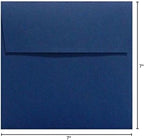 LUXPaper Square Invitation Envelopes | Peel & Press | 7" x 7" | Navy Blue | 80lb. Text | 50 Qty