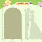 Sage Arch Cover Green Wedding Arch Stand Covers 6FT Arched Backdrop Cover Spandex Arch Covers Stretchy Backdrop for Arch Wall Panels Chiara Back Drop Cover Baby Shower Party Decorations