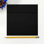 LUXPaper Square Invitation Envelopes | Peel & Press | 6 1/2" x 6 1/2" | Midnight Black | 80lb. Text | 50 Qty