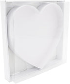 12" Fillable Cardboard Letter Charcuterie Gift Cupcake Box With Cover Sweets Packaging (Heart)