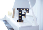 Foaky Black LED Marquee Number Lights Sign Light Up Marquee Number Lights Sign for Night Light Wedding Birthday Party Battery Powered Christmas Lamp Home Bar Decoration
