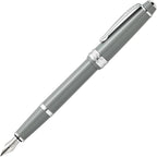 Cross Bailey Light Refillable Fountain Presented in a Everyday Gift Box - Medium Point, Black Ink, Polished Gray