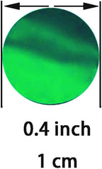 Green Foil Metallic Round Table Confetti Decor - Summer Tropical Jungle Safari Baby Shower Birthday Party Mylar Scatter Confetti Decorations, 60g