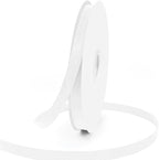 3/8" X 50 Yards White Grosgrain Ribbon, Premium Grosgrain Ribbon for Sewing, Gift Wrapping, Bow Making, Wedding Decor, Wrapping and More (White)
