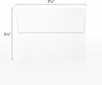 LUXPaper A7 Invitation Envelopes | Peel & Press | 5 1/4" x 7 1/4" | White Linen | 80lb. Text | 500 Qty