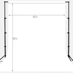 Solid Photography Backdrop Background Chromakey Muslin Portrait Background Screen for Photo Video Studio… (White, 6x9ft)