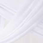 Socomi Wedding Arch Draping Fabric 2 Panels 29" x 19Ft White Sheer Chiffon Curtain Drapes 6 Yards for Wedding Ceremony Birthday Party Decoration