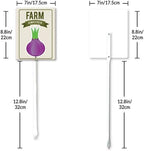 Eveokoki Aluminum Seed & Plant Labels - Plant Markes for Seedlings-Plant Tags for Pots - Garden Signs for Vegetable - Durable Markers for Plants Outdoor Waterproof - Garden Decor for Farmhouse