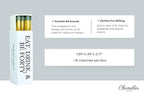 Customizable Birthday Matchboxes – Set of 10 – Fun Birthday Design – Colorful Matchsticks – Perfect for Birthday Favors (2" Matchsticks, Birthday #2)