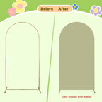 Sage Green Arch Cover Wedding Arch Stand Covers 4FT Arched Backdrop Cover Spandex Arch Covers Stretchy Backdrop for Arch Wall Panels Chiara Back Drop Cover Baby Shower Party Decorations