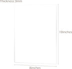 10 Pack 8x10 Inch Clear Acrylic Sign Blank, DIY Blank Clear 8x10 Acrylic Sheet 1/8 inch Thick for Wedding Reception Sign Party Events, Wood Stand NOT Included
