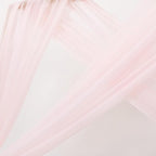 MLMC Blush Pink Wedding Arch Draping Fabric 2 Panels 29" x 20 FT Extra Long Gauze Drapes Sheer Backdrop Curtains 6.6 Yards Outdoor Drapery Panels for Wedding Baby Shower Party Ceiling Decoration