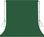 Dark Green Photography Backdrop for Photoshoot, Photo Backdrop Curtain, Perfect Dark Green Backdrops for Party Portrait Photoshoots Video Studio 10FTx20FT