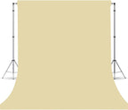 Tan Photography Backdrop for Photoshoot, Photo Backdrop Curtain, Perfect Tan Backdrops for Party Portrait Photoshoots Video Studio 10FTx10FT