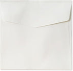 Hosmsua 50PCS Ivory Laser Cut Wedding Invitation Cards with Envelopes 6.3 x 6.3 Inch Hollow Rose Invitations for Wedding Bridal Shower Invite (Ivory, Blank)